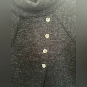 Abercrombie & Fitch Turtleneck Top Back Button Detail Small Dark Gray Vintage thumbnail 13