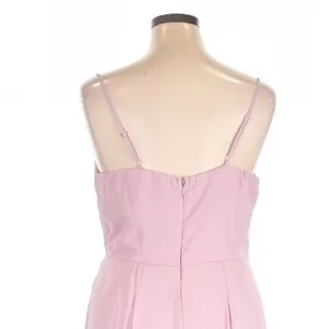 Lulus Call for Me Dusty Lavender Faux Wrap Jumpsuit Wide Leg XL Wedding thumbnail 2