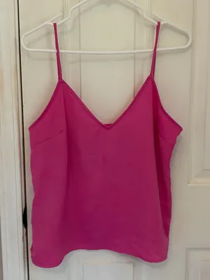A New Day Pink Satin Spaghetti Strap Tank Top thumbnail 2