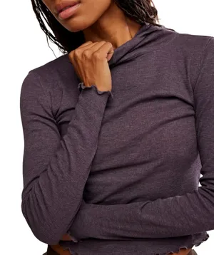 Free People Movement Breathe Easy Layer in Chocolate size M NWT $36 thumbnail 4
