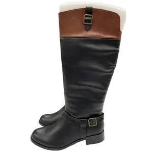 Solanz Womens Gretchen Black Side Zip Tall Boots Size 9M SKU1556 thumbnail 4