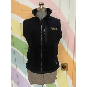 Mountain Hardwear Womens Black Fleece Vest Full Zip Hiking Outdoor Size 8 thumbnail 2
