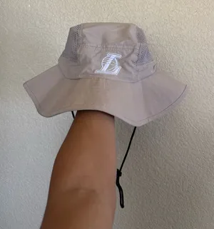 NBA Los Angeles Lakers tan bucket hat thumbnail 1