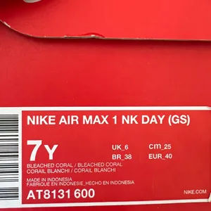 NIB NIKE Air Max 1 GS Have A Nike Day Bleached Coral thumbnail 10
