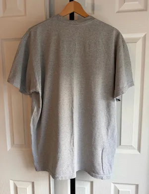 Supreme Verify Tee Heater Grey Men's Size: L 90% Cotton thumbnail 3