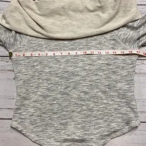Free People FP Movement Pullover Cowlneck Off Shoulders Knit Sweatshirt thumbnail 4