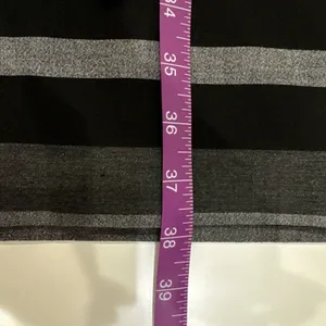 Calvin Klein Sheath Dress 12 Gray Black Stripe Classic Work Office NO BELT thumbnail 8