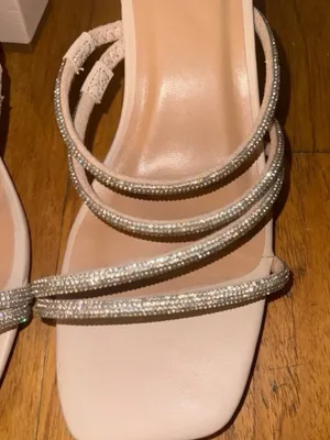 Brand New Target A New Day Sparkly + Pink Beige Square Heels thumbnail 7