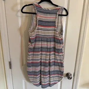 Anthropologie Porridge Striped Sleeveless Shift Dress Size Small thumbnail 3