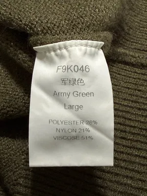 Army green large pullover sweater women’s business casual thumbnail 5