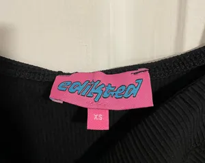 Edikted Black Cutout Dress thumbnail 4