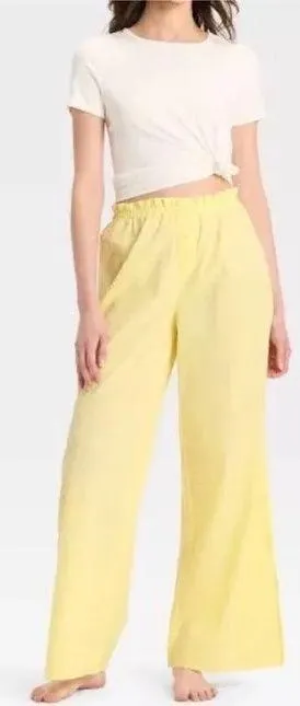 Colsie Target Pajama Pants yellow polka dot Size M thumbnail 3