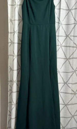 Windsor Green Cowl Neck Strapless Gown thumbnail 2