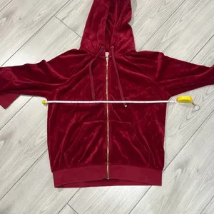 Juicy Couture Vintage Red Zipup‎ Size Medium thumbnail 4