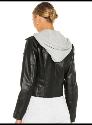 BLANK NYC Neo Moto Jacket & Removable Hood thumbnail 2
