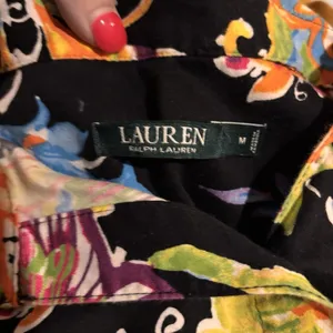 Lauren Ralph Lauren Floral Sleep‎ Shirt Nightgown Monogram Pocket Medium Cotton thumbnail 5