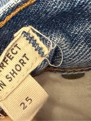 Madewell “The Perfect Jean Short” High-Rise Denim Shorts, size 25 thumbnail 8