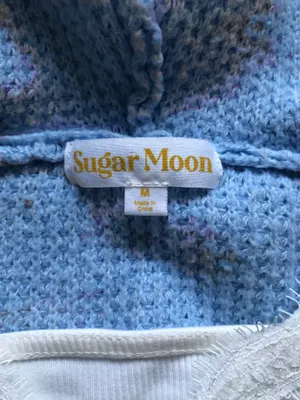 Baby Blue Size M Knitted Sweater thumbnail 2