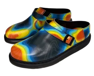 DOC DR Martens Topographic Colorful Shoes Size 8 Unisex Slingback thumbnail 1
