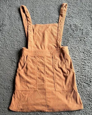 Lulus size small corduroy skirt overalls thumbnail 1