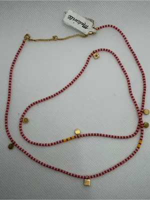 Madewell Beaded Long Station Necklace thumbnail 1