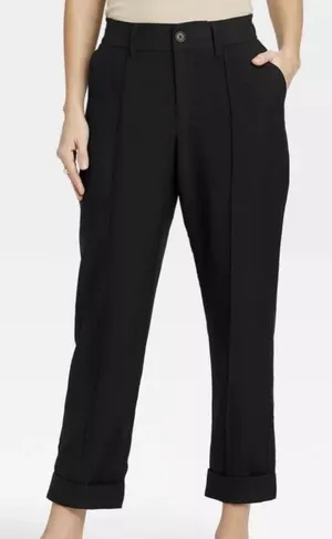 A New Day Black Dress Pants Stretch thumbnail 1