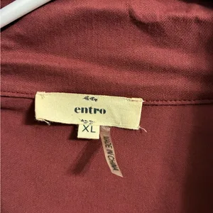 Entro Shirt Jacket Vest in Rust Red XL thumbnail 3