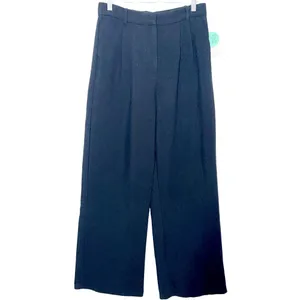 Abercrombie & Fitch Black Pleated High Waisted Wide Leg Dress Trousers Size 29 8 thumbnail 2