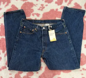 Vintage Y2K Levi’s 524 Ultra Low Rise Bootcut Jeans W33 L32 NWT 100% Cotton Dark Wash Rare Tag Error WPL 423 thumbnail 1