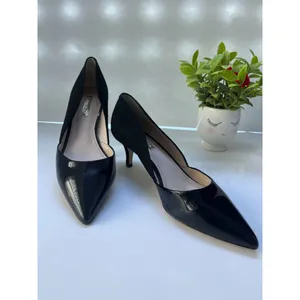 Louise et cie, women'S Black Leather pump Stilettos In size 7 thumbnail 10