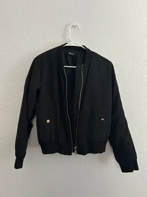 Black bomber jacket  thumbnail 2