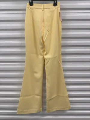 Sau Lee Nicola Crepe Pants Butteryellow Womens Size 4 thumbnail 4