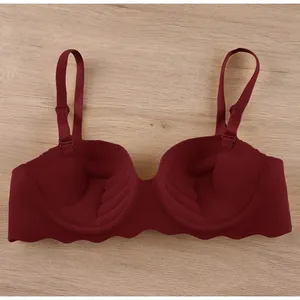 Burgundy Red Wireless Bra thumbnail 10