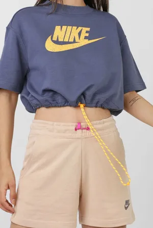 Nike Drawstring Crop Top thumbnail 1