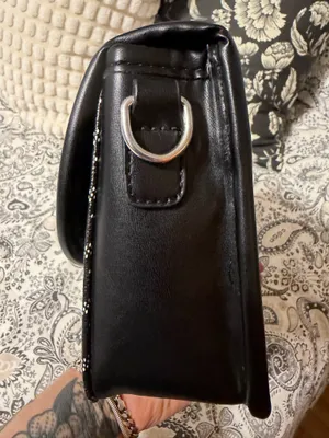 Black chevron crossbody bag thumbnail 3