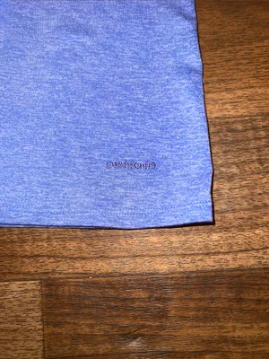 Patagonia Heather Periwinkle Cross-Back Tank Top Large thumbnail 2