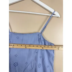 Aerie Blue Eyelet Mini Babydoll Dress Women’s XS Sundress Boho Cottagecore thumbnail 13
