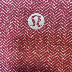 Lululemon Wunder Under High Rise Burgundy Herringbone Leggings Size 8 Activewear thumbnail 3