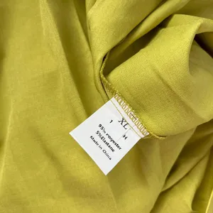 NWT Uoozee A-Line Loose Pleated Front-Zipper Maxi Dress in chartreuse green XL thumbnail 5