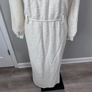 Dolan Anthropologie Jacqueline Sweater Dress Cream Maxi Ivory Bone Left Coast thumbnail 6