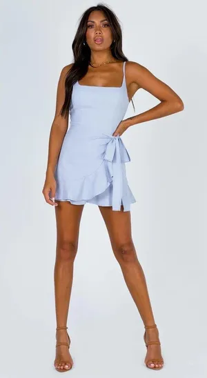 Princess Polly Blue Cottage Hill Mini Dress thumbnail 2