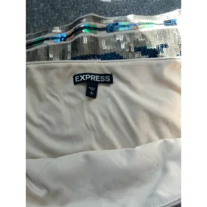 Express Pastel Sequin Skirt EUC thumbnail 5