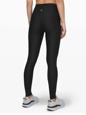 {2} Lululemon Mapped Out High-Rise Tight 28" Black / Black thumbnail 2