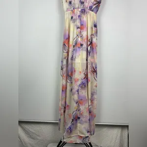 Show Me Your Mumu Watercolor Artsy Faux Wrap Sleeveless Kendall Maxi Dress‎ thumbnail 12
