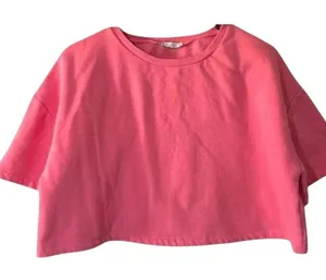 Zara Cropped Short‎ Sleeve Sweat Shirt thumbnail 1