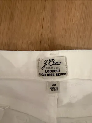 J. crew White High-Rise Skinny Jeans thumbnail 4
