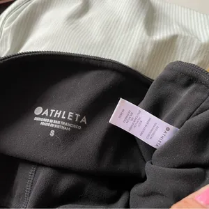 Athleta Elation Hybrid Tights Leggings Black Sz Small Ribbed High Rise thumbnail 14