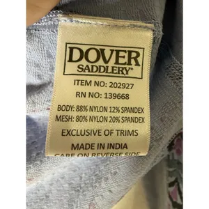 Dover Saddlery Womens Small Blue Purple Ikat Print 1/4 Zip Equestrian Sun Shirt thumbnail 4