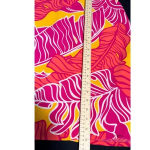 Manuheali'i Hawaii Pink Orange Abstract Print Swing Dress Small Sleeveless Mini thumbnail 9