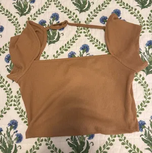 Brown crop top thumbnail 1